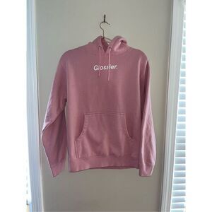 Glossier Original Pink Hoodie Size Extra Small